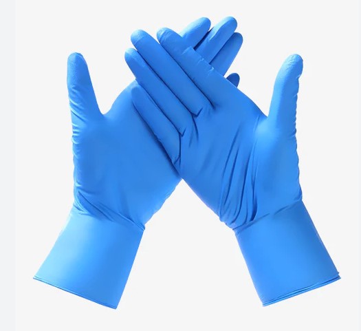 Nitrile LARGE exam glove 10/100 3.8g cobalt chemo rated 4 mil finger full hand texture - Closeout Korner